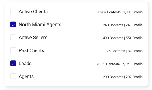 Select Contacts Groups
