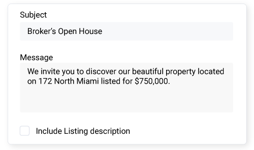 Enter Message and Send